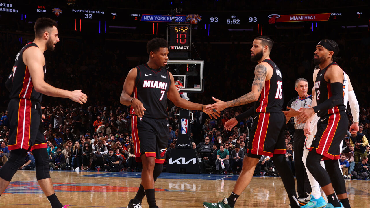 The Miami Heat face the New York Knicks once again in the NBA Playoffs